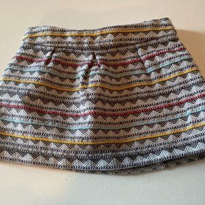 Genuine Kids Boho Mini Skirt Gold Zipper